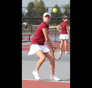 Shaye Warman won both of her matches on Saturday afternoon.